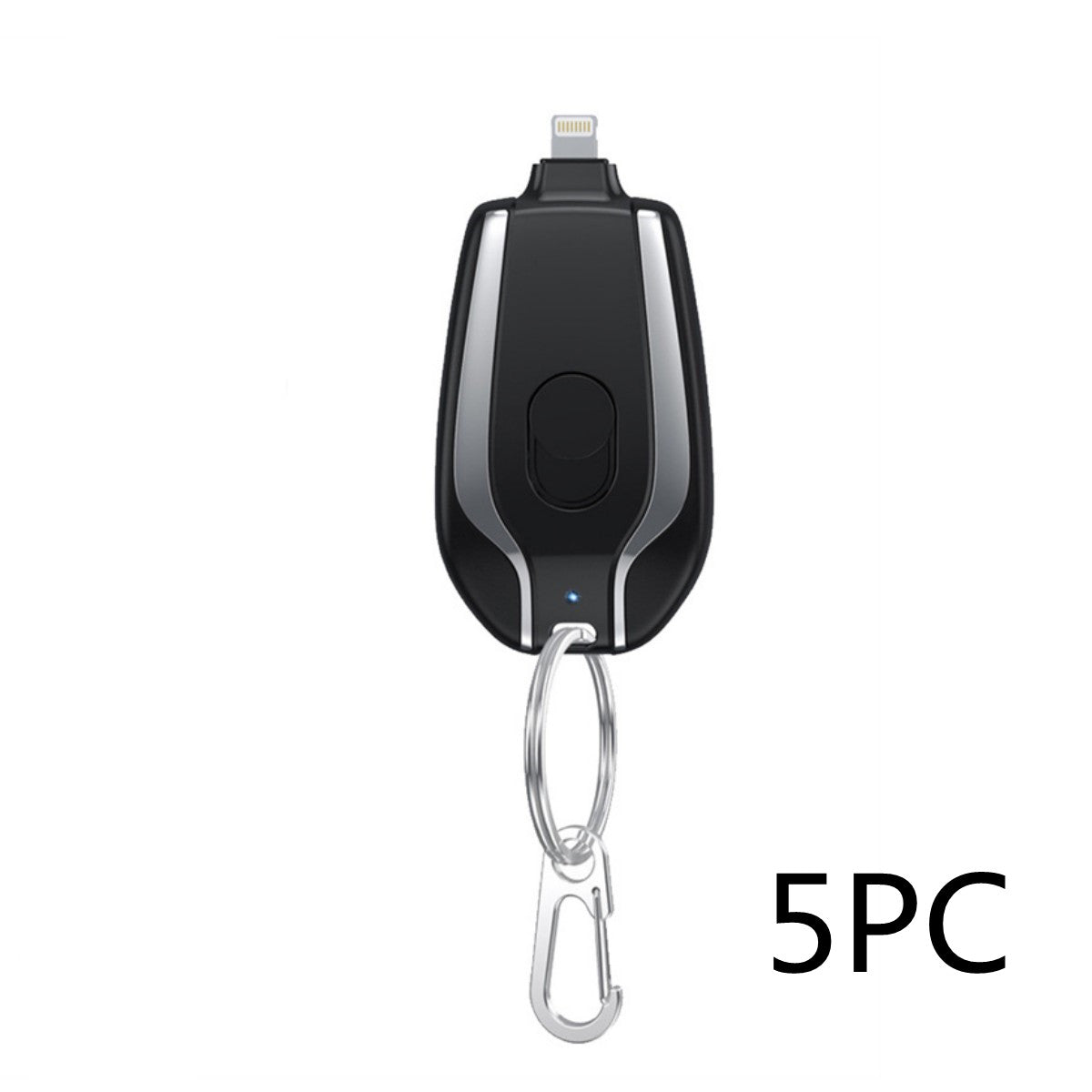 Mini Emergency Power Pod Keychain – 1500mAh Type-C Backup Charger
