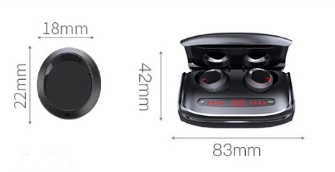 T11 Wireless Bluetooth 5.0 Earbuds – Stereo TWS In-Ear Headphones with Battery Display & Voice Control