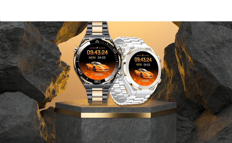Ultimate AMOLED Smartwatch with Built-In GPS – Premium Waterproof Fitness Tracker with Heart Rate, SpO2 & Bluetooth Notifications for iOS & Android