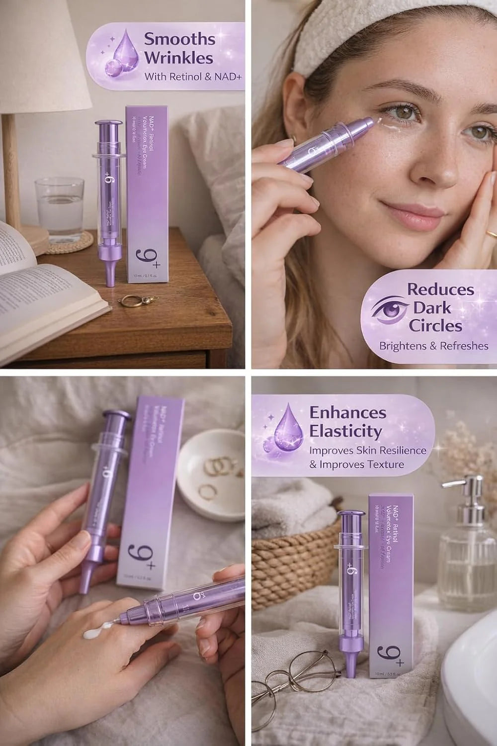 Numbuzin No.9 NAD+ Retinol Volumetox Eye Cream | Anti-Aging Eye Care
