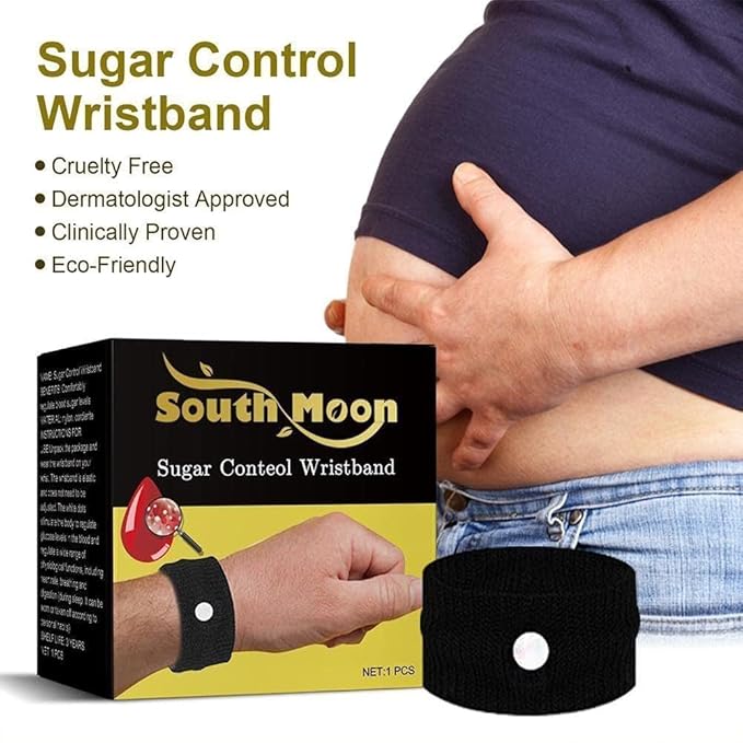 South Moon Sugar Control Wristband – Natural Acupressure Balance Band for Blood Sugar Management & Circulation Support