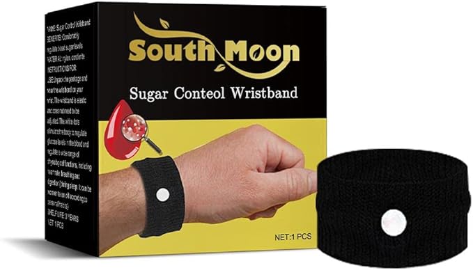 South Moon Sugar Control Wristband – Natural Acupressure Balance Band for Blood Sugar Management & Circulation Support